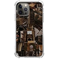 Aesthetic Collage Phone Case Dark Academia Cover fit for iPhone 15 Pro Max, Cool Dark Aesthetic Collage for Girls Boys Women Men, Unique Trendy TPU Bumper Cover Case for iPhone 15 Pro Max
