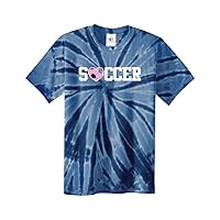 Threadrock Kids Soccer with Heart Youth Tie Dye T-Shirt
