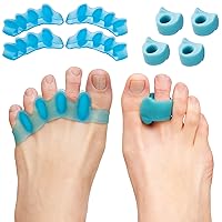 ZenToes Bunion Straighteners and Toe Separators Foot Pain Relief Bundle (Blue)