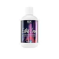 IGK EXTRA LOVE Volume & Thickening Shampoo | Lightweight + Supports Scalp + Balance Oil | Vegan + Cruelty Free | 8 Oz
