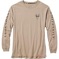 Legendary Whitetails Men's Tall Size Legendary Non-Typical Long Sleeve T-Shirt, Taupe