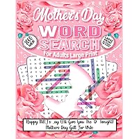 Mothers Day Gift For Wife: Word Search Books For Adults Large Print With 100 themed 2000 Words Find (wordsearch book for adult)