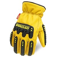 Ironclad ILD-IMPC5W-03-M 360° Cut Leather Impact Insulated Glove, Medium