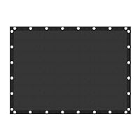 VICLLAX 90% Shade Fabric Sun Shade Cloth Privacy Screen with Grommets for Patio Garden Pergola Cover Canopy Carport 10x14 FT, Graphite