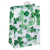 31846 - lucky clover lacquer bag, size 16 x 12 x 6 cm, clover leaves, gift bag, gift packaging