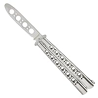  AIFUSI Butterfly Knife Trainer,Training and Practice for Kids  and Adults, Steel Balisong Trainer Unsharpened Blade, 100% Safety Balisong  Dull Outdoor Camping Hiking Tactical Sports Cool Skull Grey : Sports 