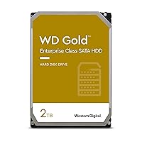 Western Digital 2TB WD Gold Enterprise Class Internal Hard Drive - 7200 RPM Class, SATA 6 Gb/s, 128 MB Cache, 3.5