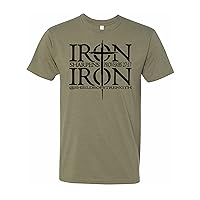 Shields of Strength Iron Sharpens Iron Short Sleeve T-Shirt - Proverbs 27:17