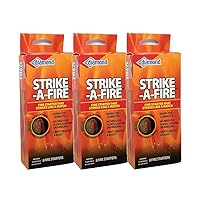 Strike-A-Fire Diamond Brand Fire Starter Matches - 3 Boxes (24 Fire Starters Total)
