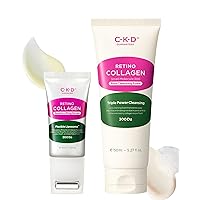 CKD Retino Collagen Small Molecule 300 Guasha Lifting Serum & Retino Collagen Small Molecule 300 Pore Cleansing Foam Bundle