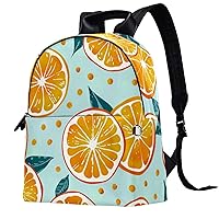 Travel Backpacks for Women,Mens Backpack,Cartoon Orange Lemon,Backpack