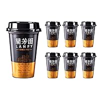 LAN FONG YUEN Milk Tea Beverages Hong Kong Ready to Drink Silky Milk Tea Black Tea Raw Milk Healthy and Refreshing Drinks Quick Low Calorie Pack of 6