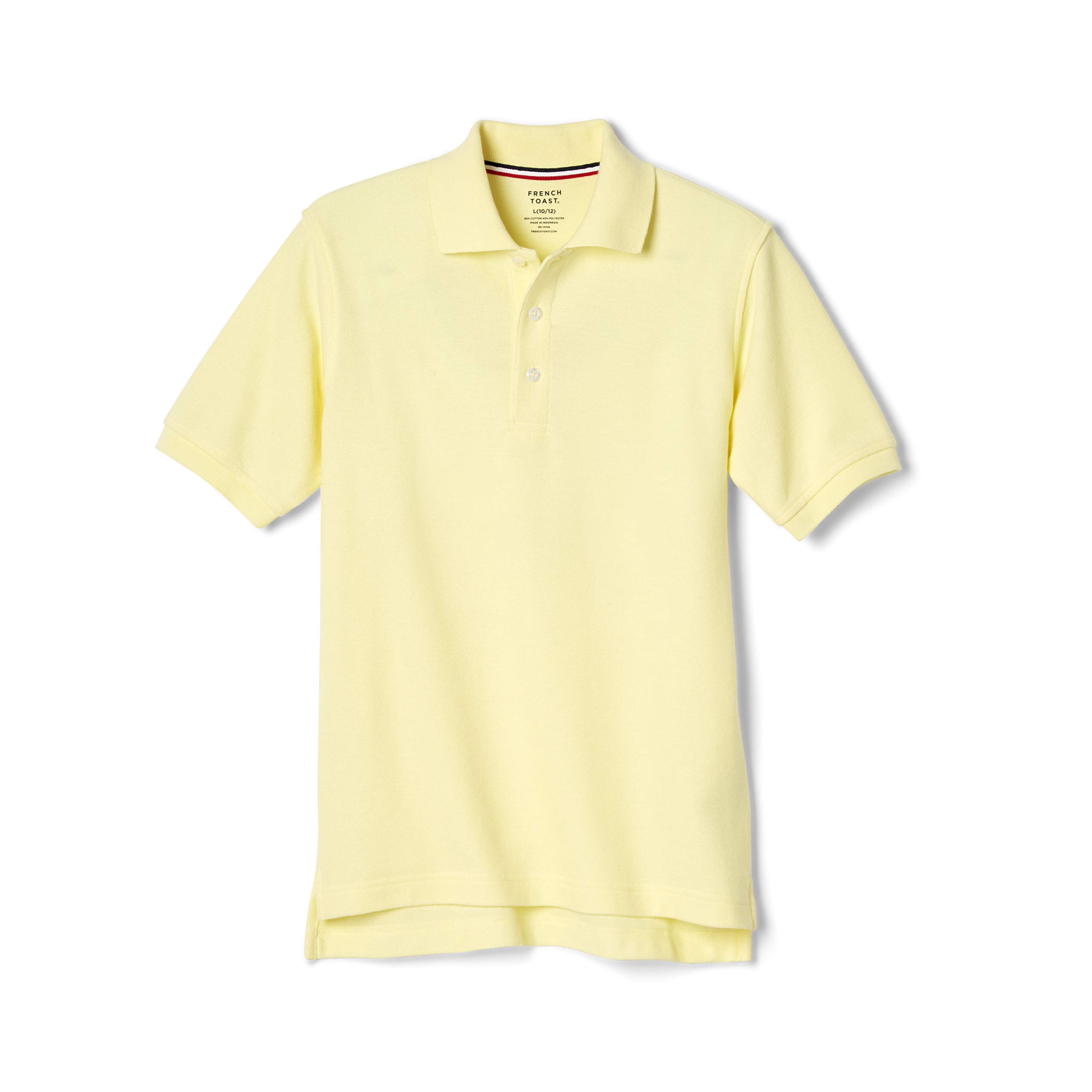 French Toast Boys' Short Sleeve Pique Polo Uniform Shirt (Standard & Husky)