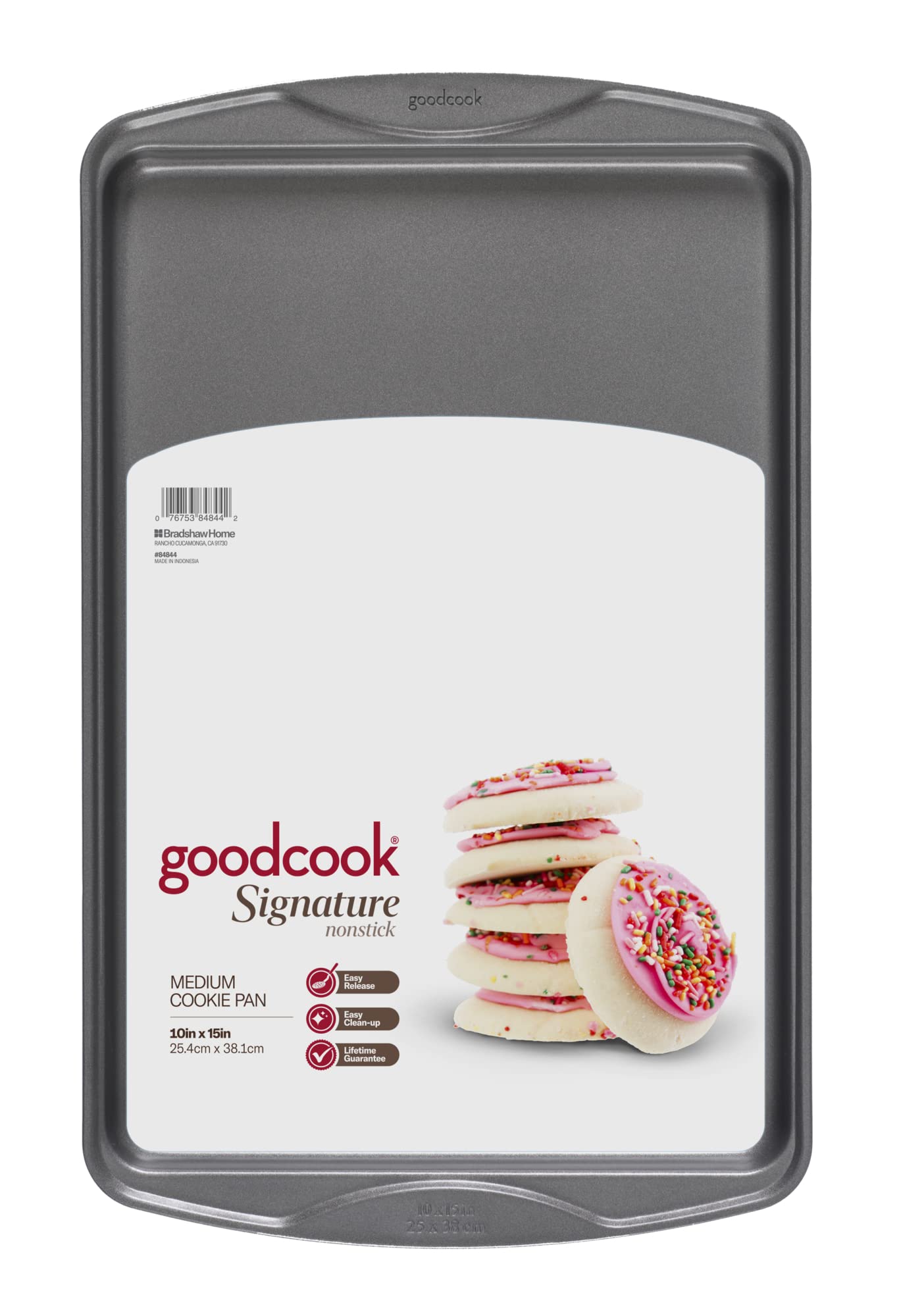 GoodCook Signature Cookie Sheet, 15 x 10, Grey Non-stick