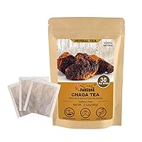 FullChea - Chaga Tea Bags, 30 Teabags, 2g/bag - Premium Chaga Mushroom Tea - Non-GMO - Naturally Caffeine-free Herbal Tea - Rich In Antioxidants & Aid in Digestion