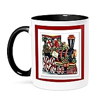 3dRose SmudgeArt All Things Christmas - Christmas Train - Mugs (mug_26680_9)