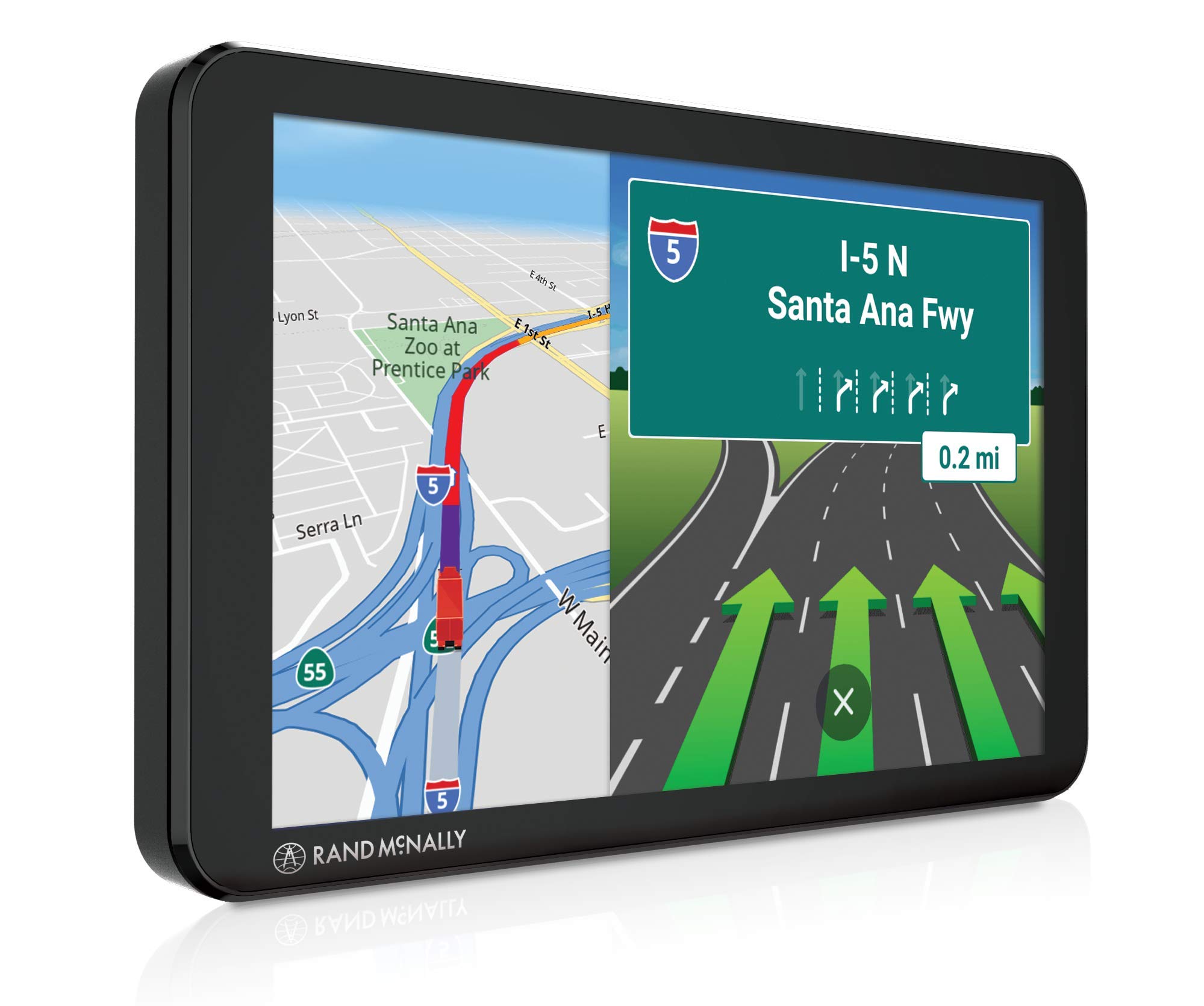 Rand McNally TND 550 5-inch GPS Truck Navigator Easy-to-Read Display Custom Truck Routing and Rand Navigation 2.0