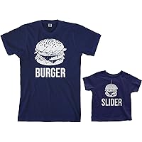 Threadrock Burger & Slider Toddler & Men's T-Shirt Matching Set