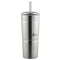 Bubba Brands 1965873 Tumbler, 24oz, Stainless Steel w/Clear Lid