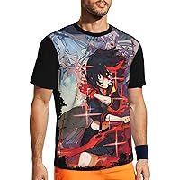 Anime Kill La Kill T Shirt Men's Summer O-Neck Shirts Casual Short Sleeves Tee