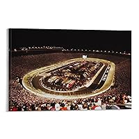 NASCAR Bristol Motor Speedway Tennessee Poster Art Poster Canvas Wall Art Picture Modern Office Family Bedroom Living Room Decor Gift 24x36inch(60x90cm)