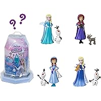 Disney Frozen Small Doll Ice Reveal with Squishy Ice Gel and 6 Surprises Including Character Friend & Play Pieces (Dolls May Vary)