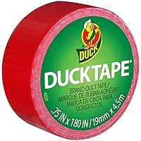 ShurTech Mini Duck Tape, 0.75 x 180-Inches, Red