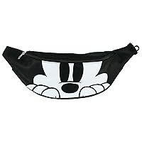 Mickey Mouse Double Pocket Fanny Waist Pack, Black