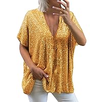 Womens Sequin Tops Dressy Casual Long Sleeve Fashion Glitter Print Loose Fit Glitter Pullover Shirts Evening Party Blouses