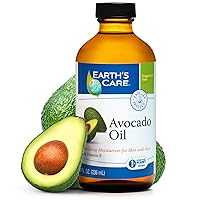 Earth’s Care Avocado Oil - Avocado Oil for Hair and Skin with Vitamin E, Glass Bottle, 8 FL. OZ.