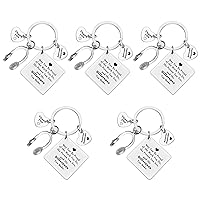 Xiahuyu 5 Pcs Dispatcher Gifts Keychain 911 Dispatcher Appreciation Gifts 911 Operator Gift Emergency Dispatcher Gift Thank You Gifts for Dispatcher Birthday Christmas Leaving Retirement Gift