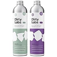 Dirty Labs | Bio-Liquid Laundry Detergent Refill Kit | Signature & Murasaki | 2x 80 Loads | Hyper-Concentrated | High Efficiency & Standard Machine Washing | Nontoxic, Biodegradable