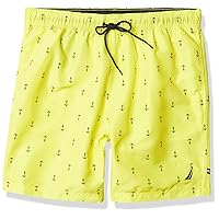 Nautica Men's Standard Quick Dry All Over Classic Anchor Print Swim Trunk