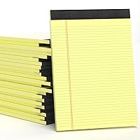 24 Pack Yellow Legal Pads 8.5 x 11 Letter Size Lined Writing Note Pads Yellow Paper Pads 8.5 x 11 College Ruled Legal Pad Writing Paper Tablets 8.5 x 11 Pads 30 Sheets Per Yellow Lined Legal Notepads