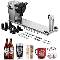 YRC1.0, Y-axis Rotary Chuck for Most Laser Engravers, Jaw Chuck Rotary, Y-axis Rotary Roller Engraving Module for Engraving Cylindrical Objects, Wine Glass, Tumbler, Ring