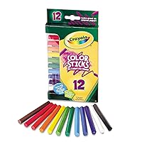 Crayola 682312 Woodless Color Pencils, Assorted, 12/Pack