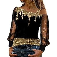 Cold Shoulder Tops for Women Long Sleeve Shirt Sexy Cutout Casual Tunic Vintage 90s Y2K Floral Print Tee Slim Blouse