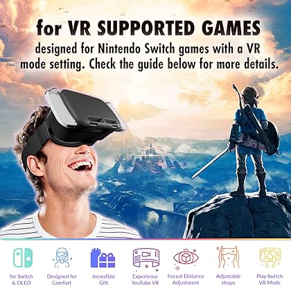 Orzly Essentials Pack & VR Headset for Nintendo Switch