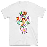 Christian Easter Spring Floral Cross Shirt, Bible Verse Shirt, Religious Shirt, Faith Shirt, Easter Christian Shirt