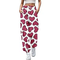Rvidbe Women Sweatpants with Pockets Women Active Baggy Sweatpants Casual Loose Fit Lounge Comfy Gym Hiking Pants Trousers