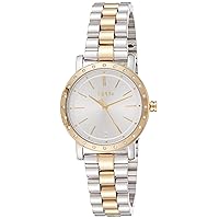 Esprit Women's Luna Fashion Quartz Watch - ES1L298M0085, Two Tone Silver & Gold Color, Bracelet, Two Tone Silver & Gold Color, Bracelet, Two Tone Silver & Gold Color, Bracelet