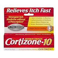 Cortizone-10 Itch Medicine Maximum Strength Ointment 1 Ounce (29ml) (3 Pack)