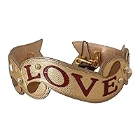 Dolce & Gabbana - BEST SELLERS - Gold Leather LOVE Bag Accessory Shoulder Strap