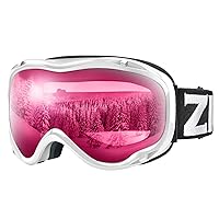 ZIONOR Lagopus B1 Ski Goggles OTG Anti fog Snow Goggles UV Protection Snowboard Goggles for Men Women Adult Youth