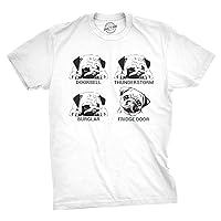 Mens Pug Faces T Shirt Funny Dog Lover Gift Perfect New Pug Present