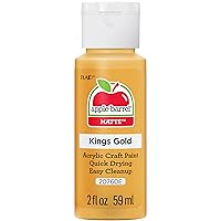 Apple Barrel Acrylic Paint in Assorted Colors , 20760, King's Gold, 2 Fl Oz (Pack of 1)