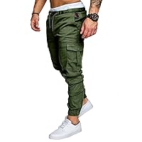 Mens Loose Fit Pants Fashion Loose Handsome Pocketjeans Pants Tooling Camouflage Pants M-4Xl Training Pants Men