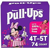 Pull-Ups Girls' Potty Training Pants, Size 4T-5T Training Underwear (38-50 lbs), 74 Count