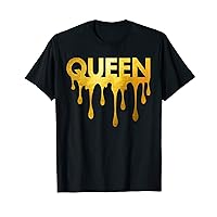 Melanin Black Women Queen Black History African Dripping T-Shirt