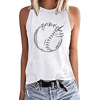 Tank Top for Women Summer Tops Women's Round Neck Pullover Print Casual And Versatile Vest Sleeveless T Shirt